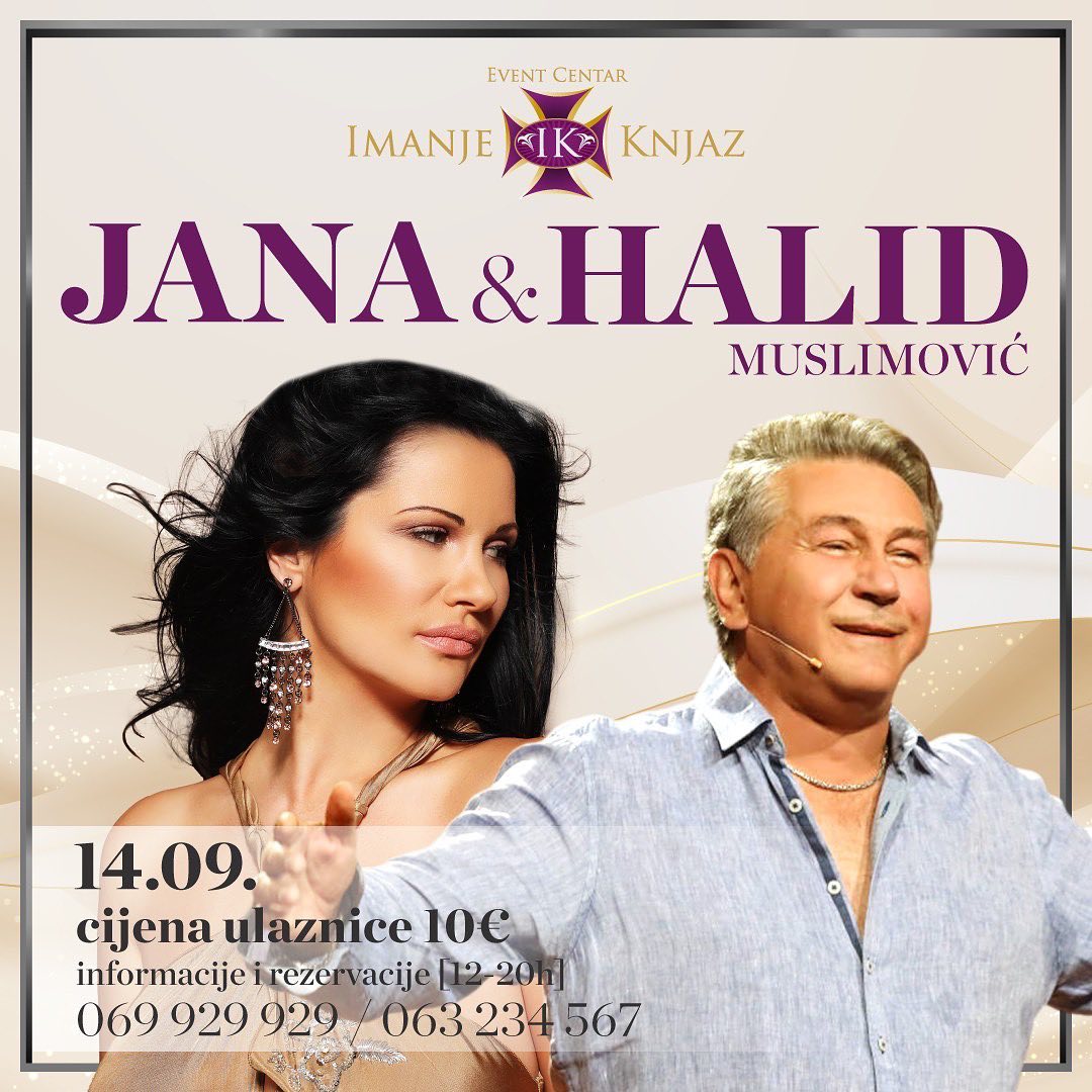 Jana i Halid Muslimović na Imanju Knjaz - 14 septembar!
