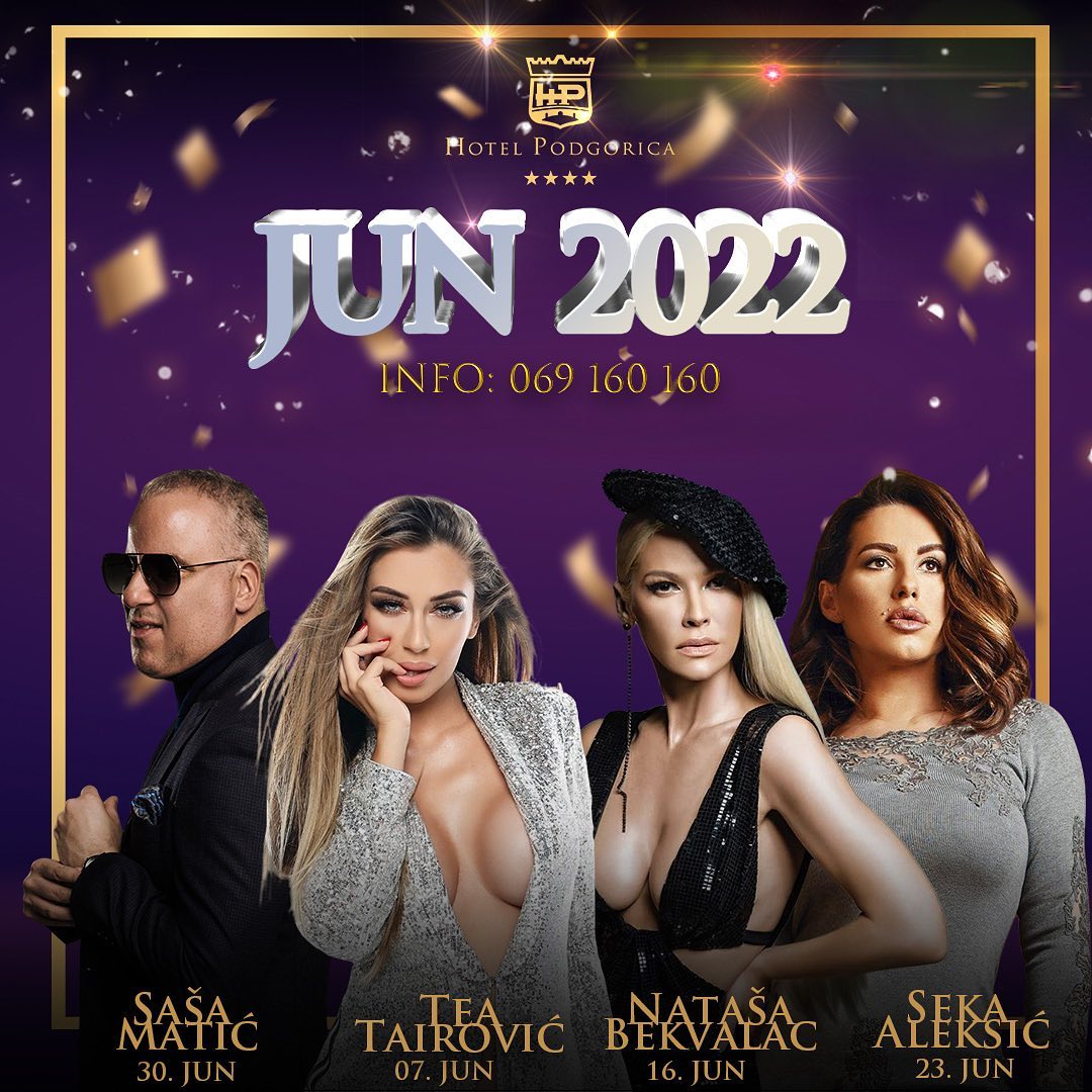 Saša Matić u Hotelu Podgorica - 30.jun!