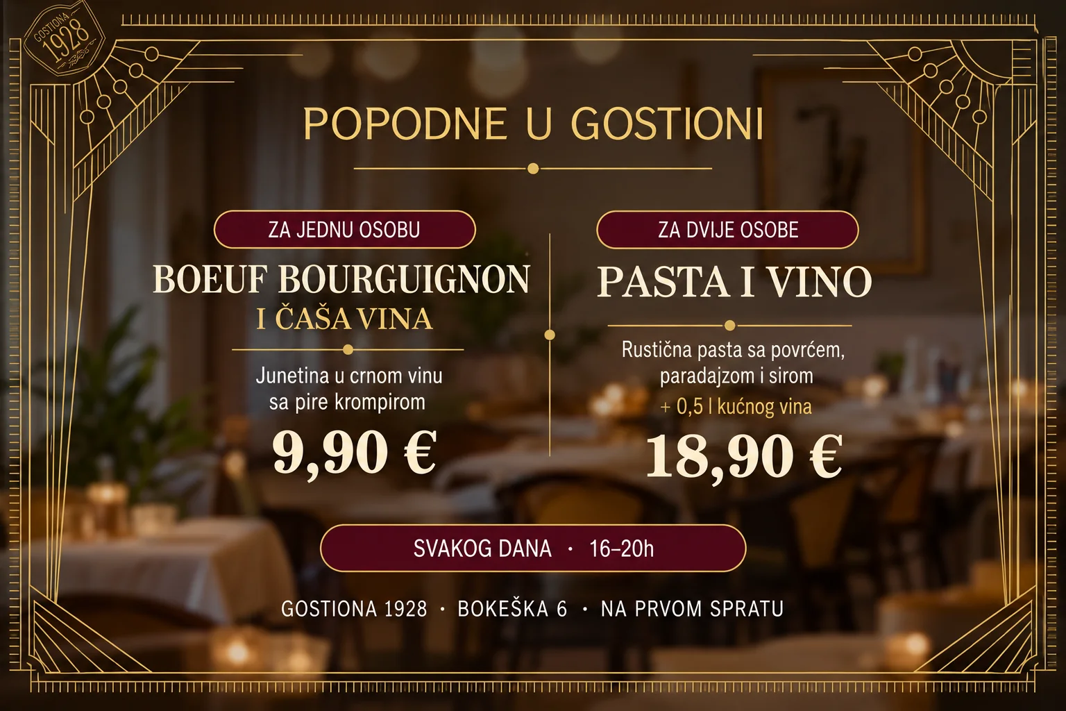 Popodne u Gostioni