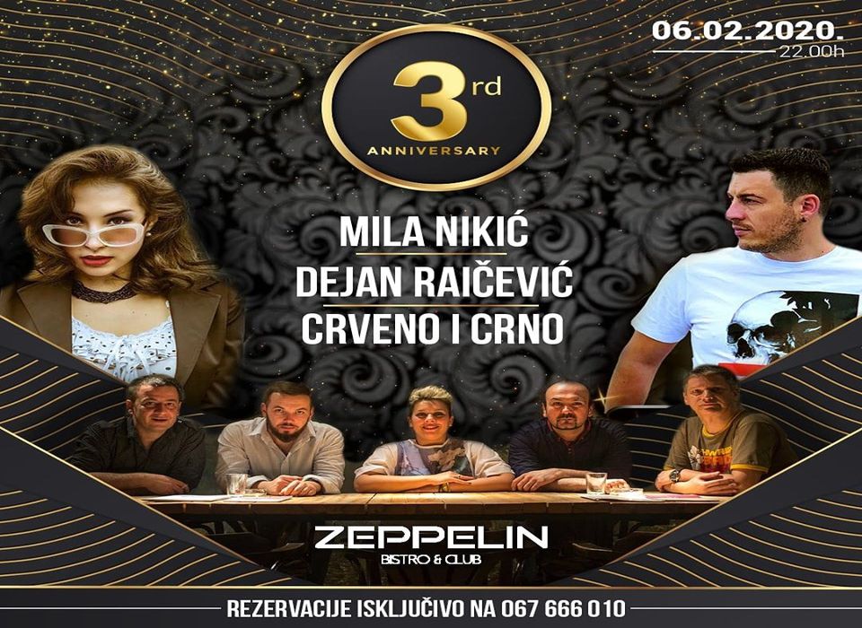 3. rođendan Zeppelin lounge bar-a