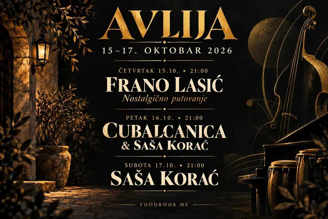 Tri večeri muzike u Avliji: Frano Lasić, Cubalcanica i Saša Korać – 15–17. oktobar