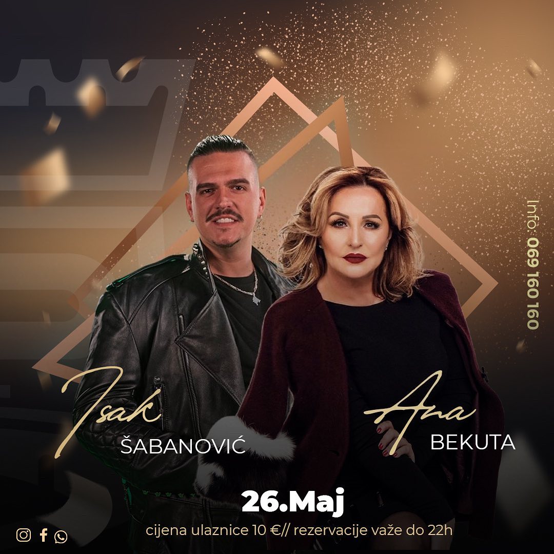 Isak Šabanović i Ana Bekuta u hotelu Podgorica!
