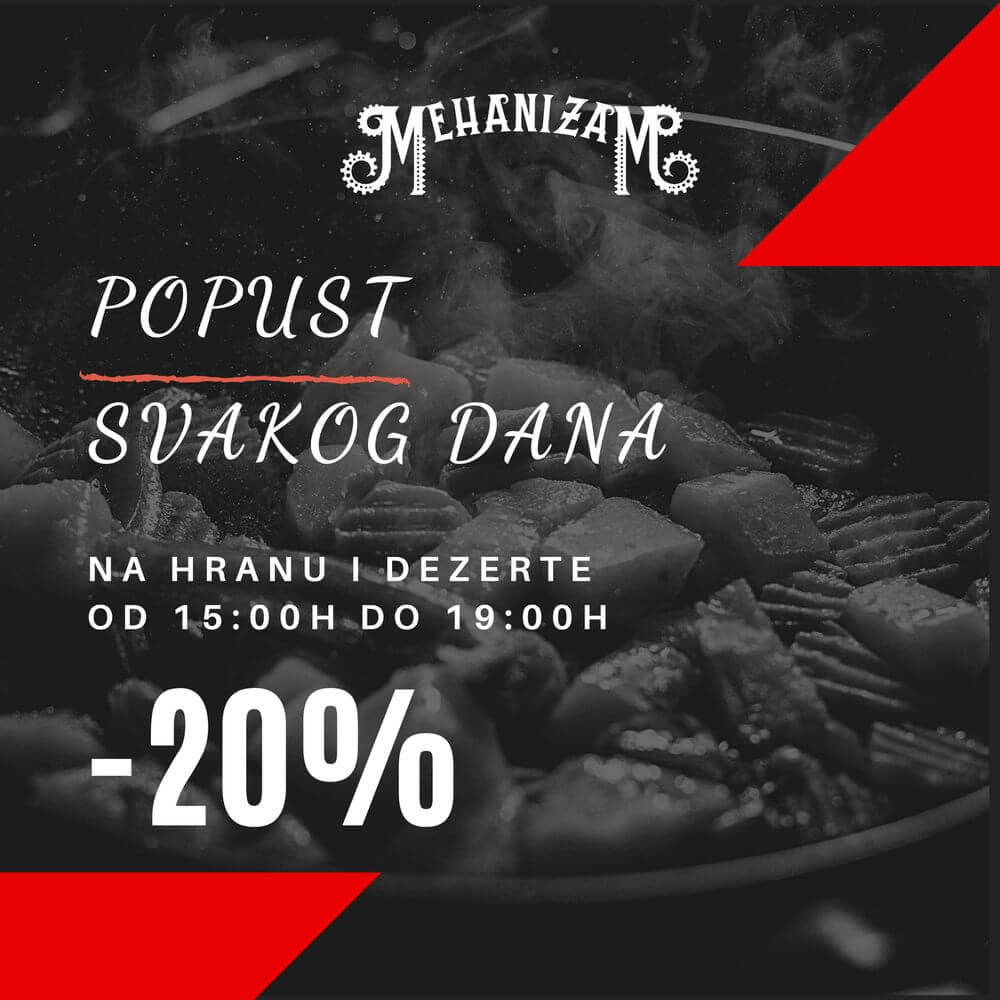 Popusti u Mehanizmu - 20%!