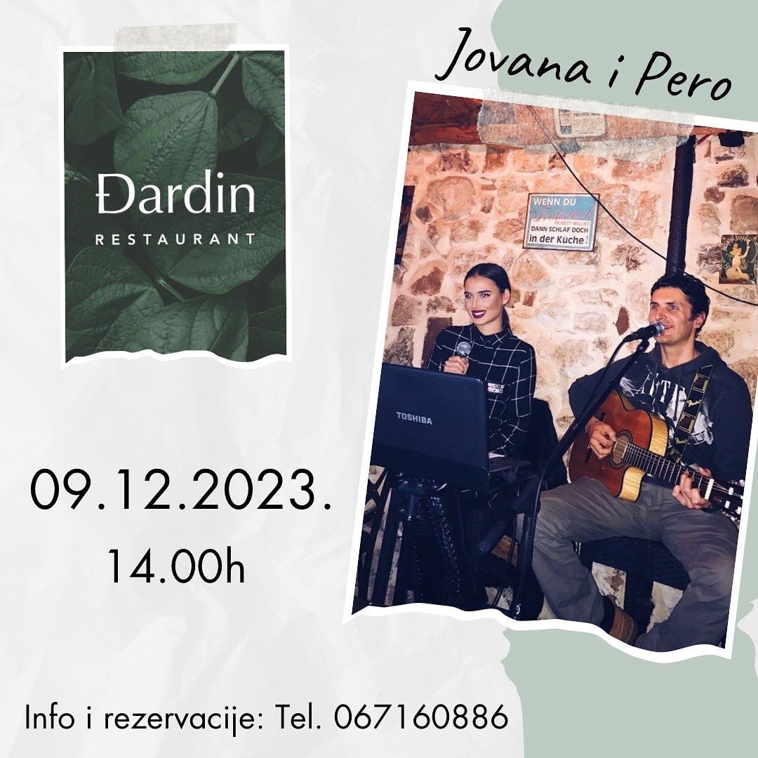 Jovana i Pero u restoranu Djardin - subota