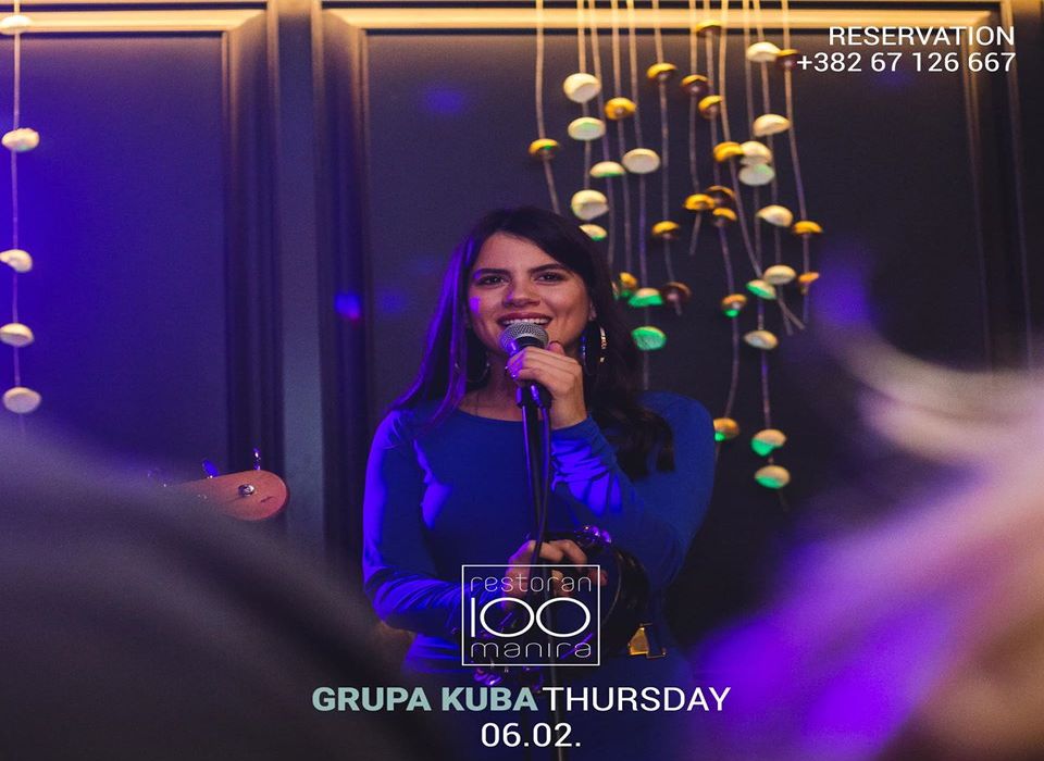 Grupa KUBA u restoranu 100 Manira - četvrtak