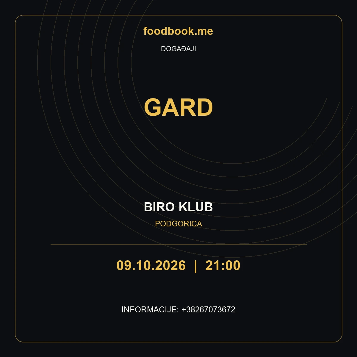 GARD u Biro Klubu – 9. oktobar