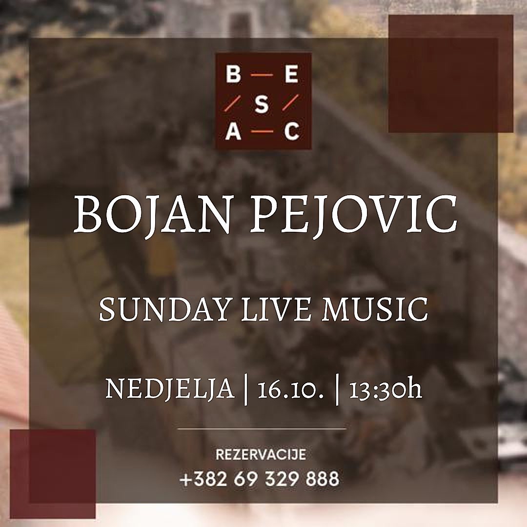 Bojan Pejović na Tvrdjavi Besac - subota!