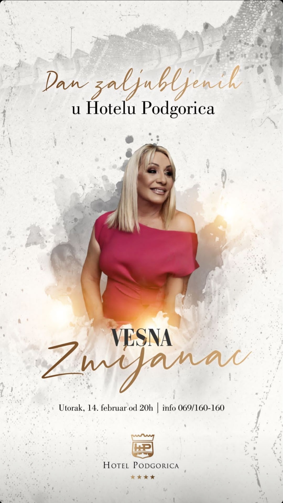 Dan Zaljubljenih u Hotelu Podgorica - Vesna Zmijanac!