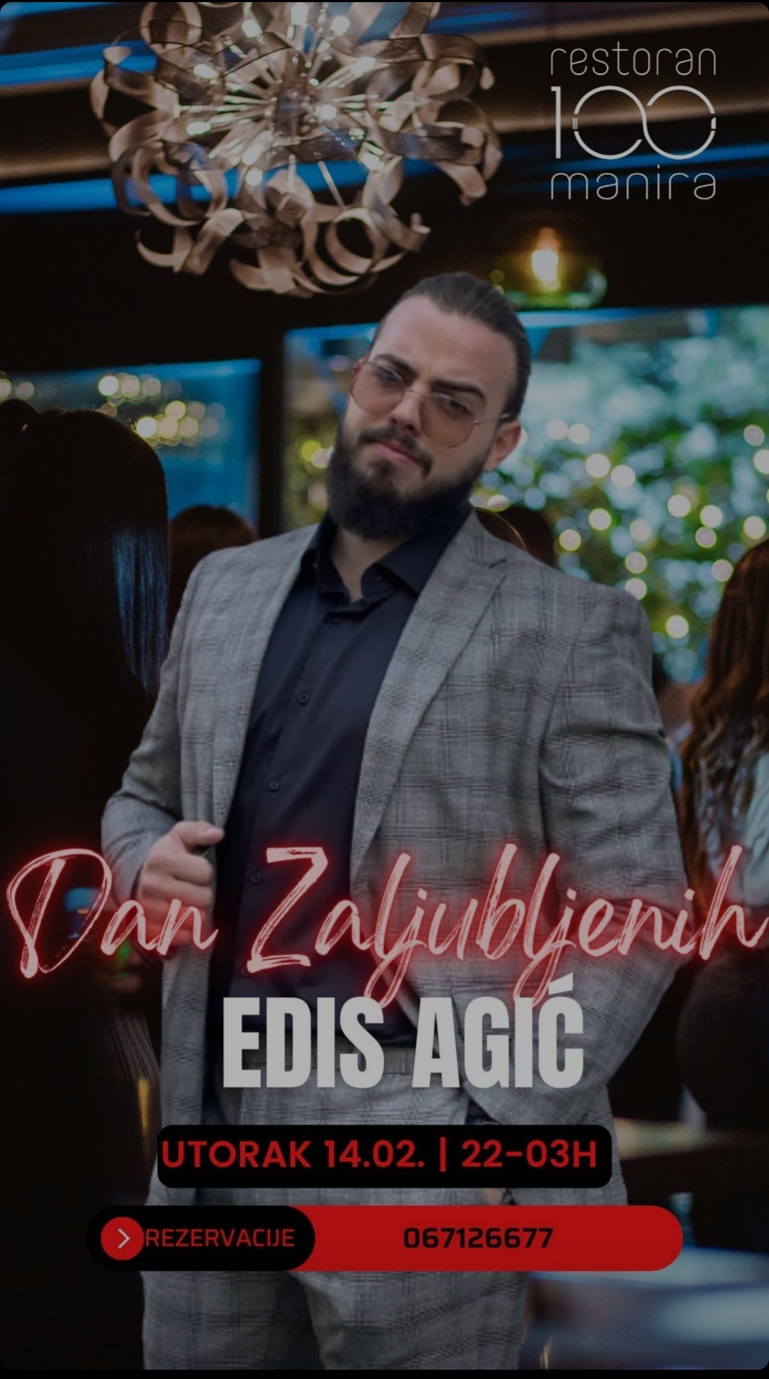 Dan zaljubljenih u restoranu 100 Manira - EDIS AGIC