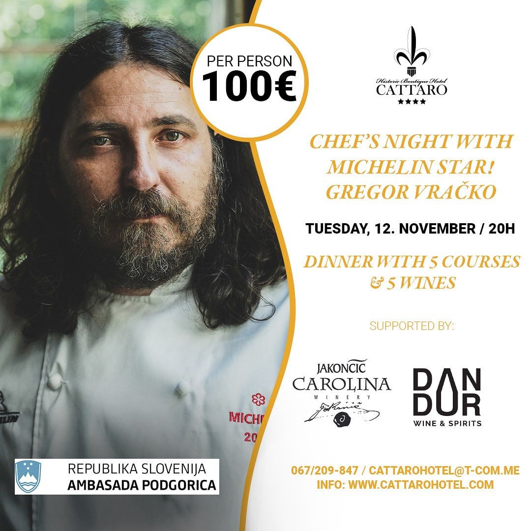 Dinner with Michelin star chef Gregor Vracko