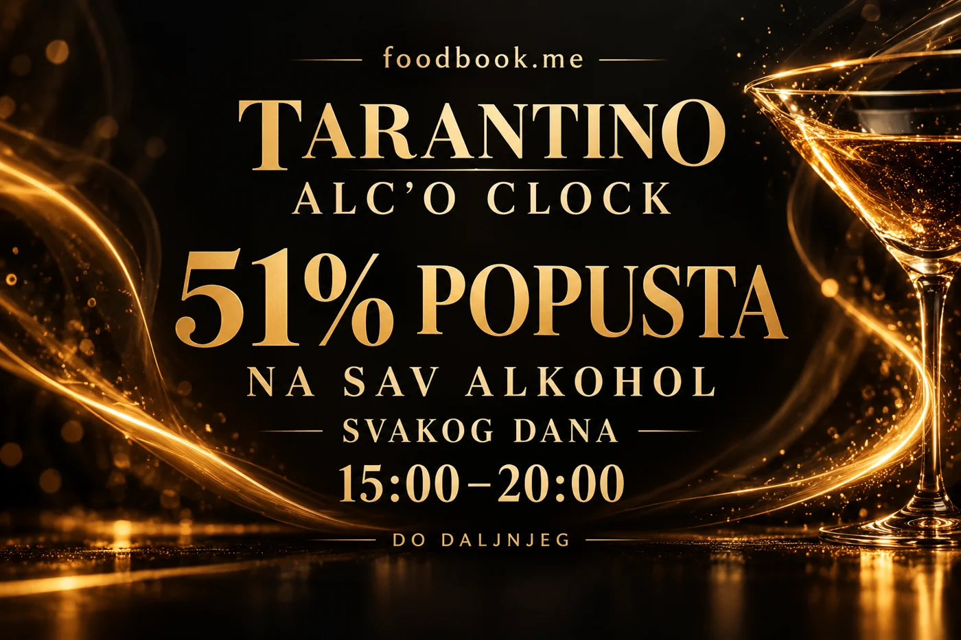 ALC’O CLOCK u Tarantinu – 51% popusta