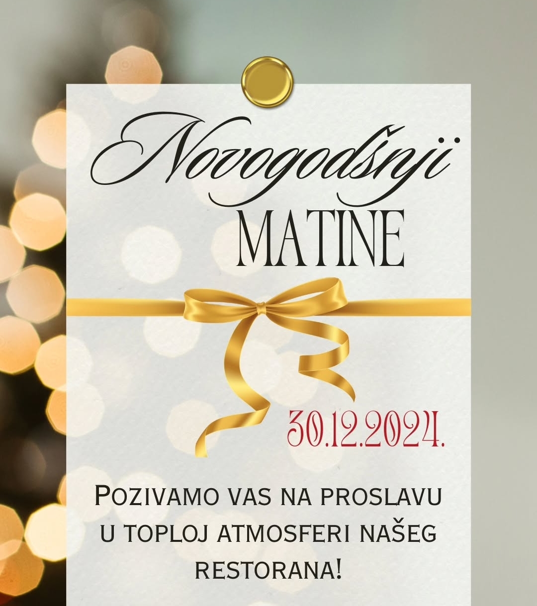 Novogodišnji matine u restoranu Pino del Mar