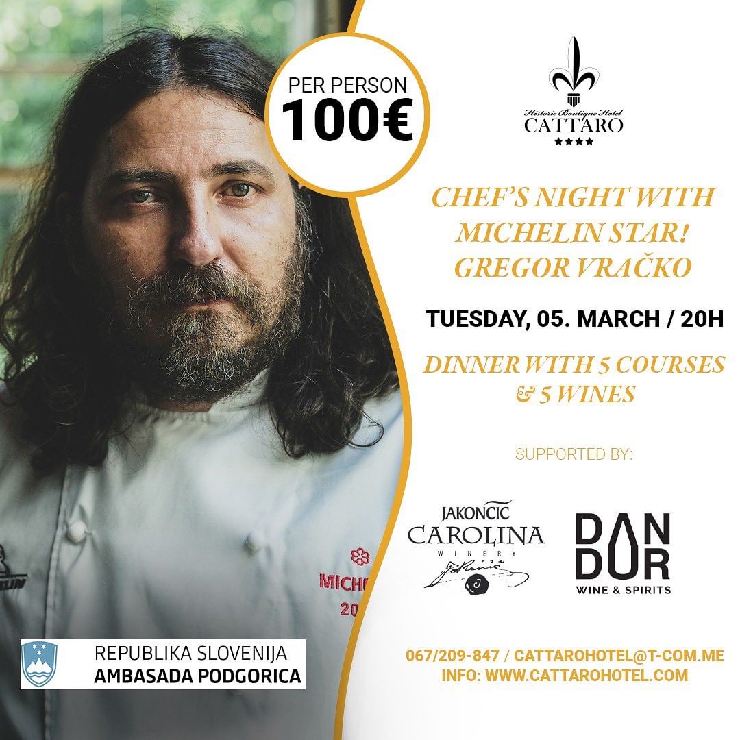 Chef's night u hotelu Cattaro - Gregor Vračko