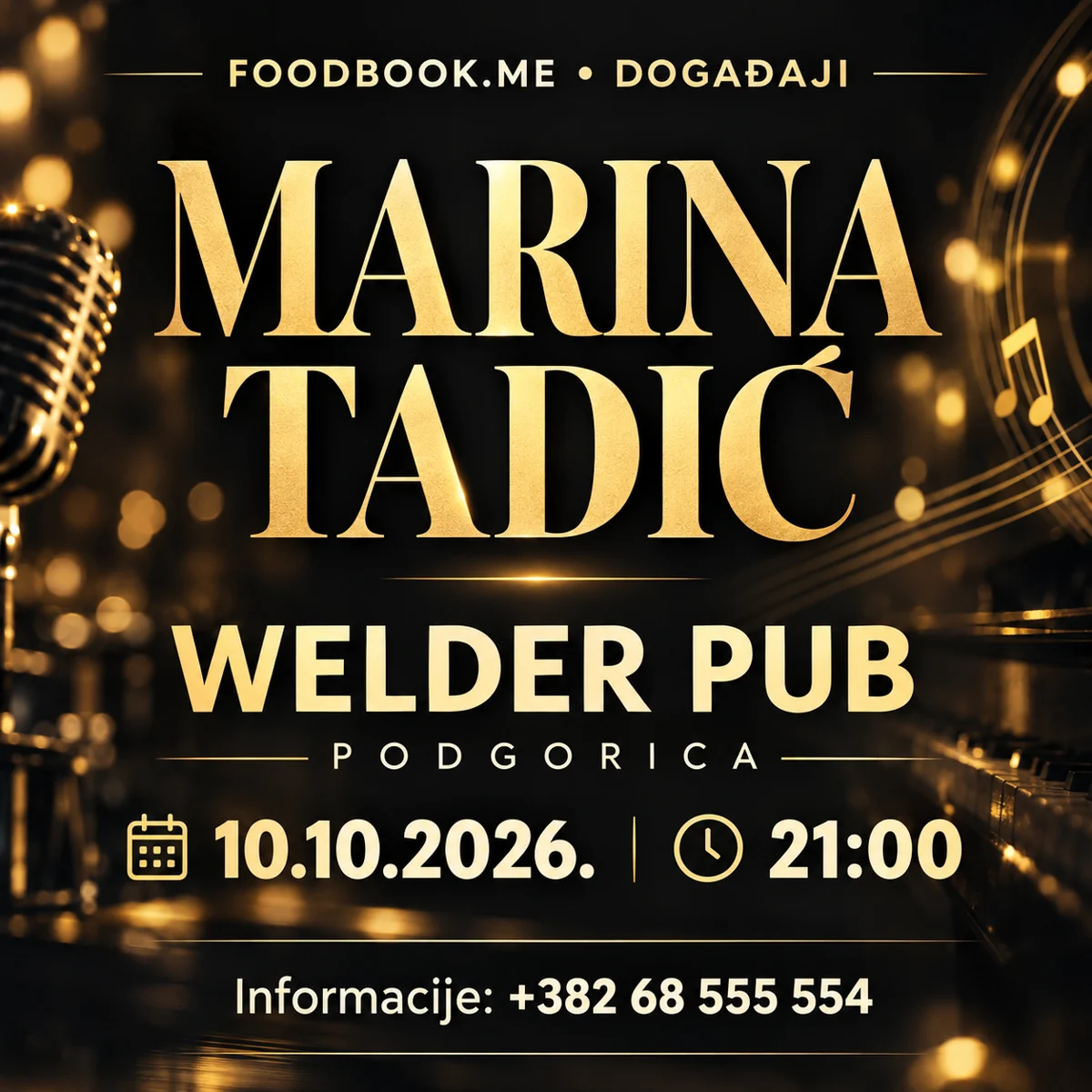 Marina Tadić u Welder Pub-u – 10. oktobar