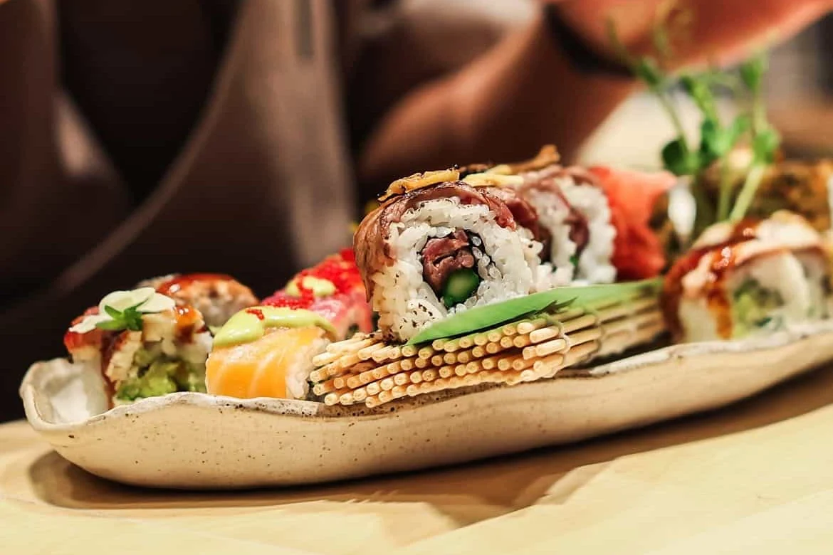 Meni japanskog restorana Taro