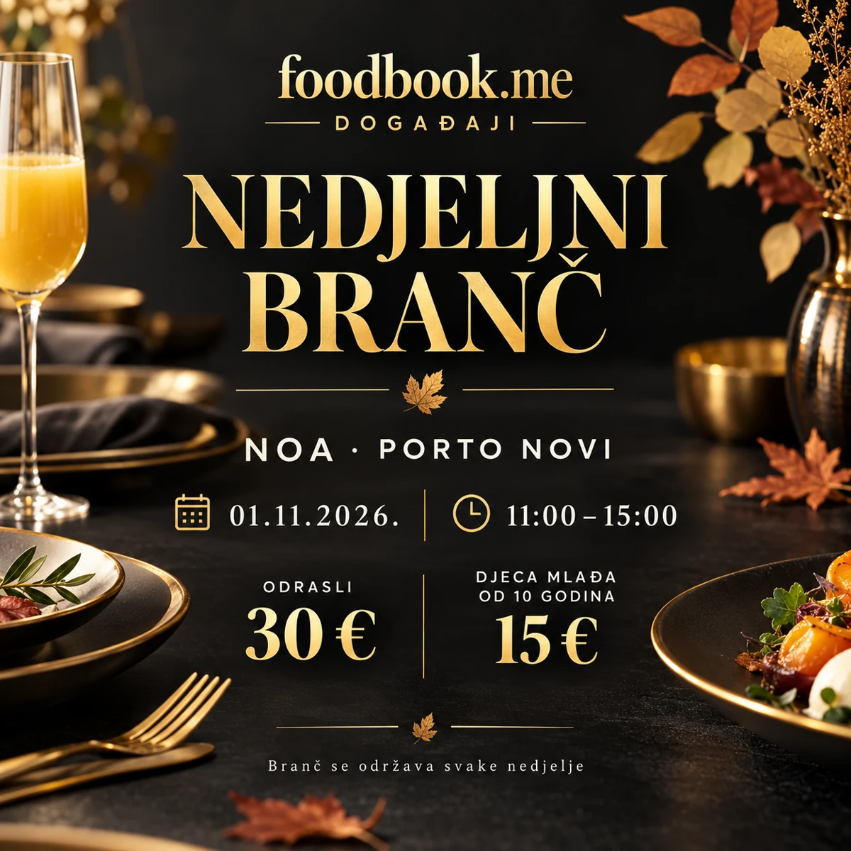 Nedjeljni branč u NOA