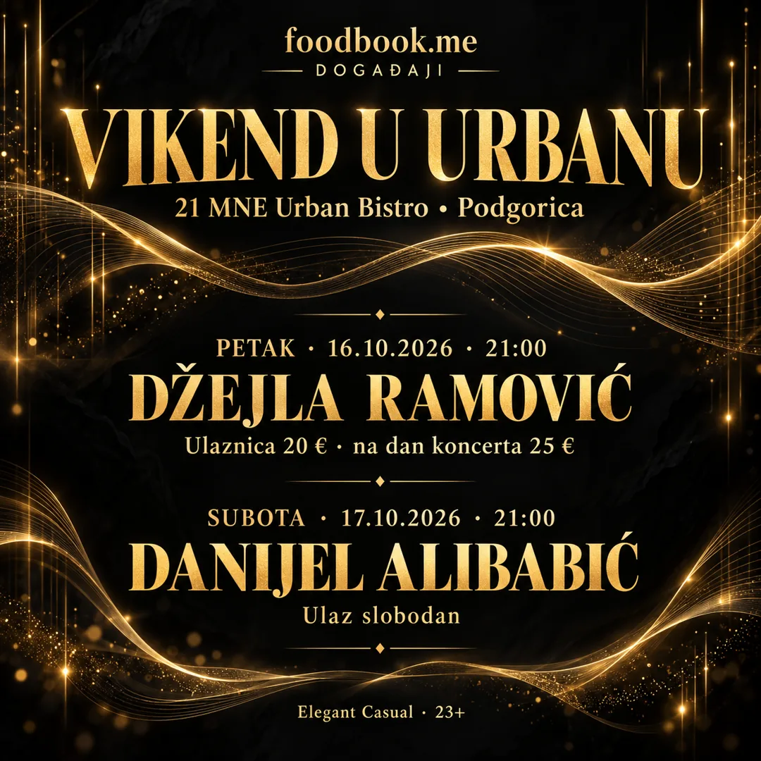 Vikend u Urbanu: Džejla Ramović i Danijel Alibabić – 16. i 17. oktobar