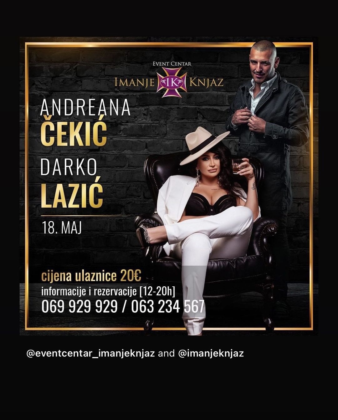 Darko Lazić i Andreana Čekić na Imanju Knjaz!