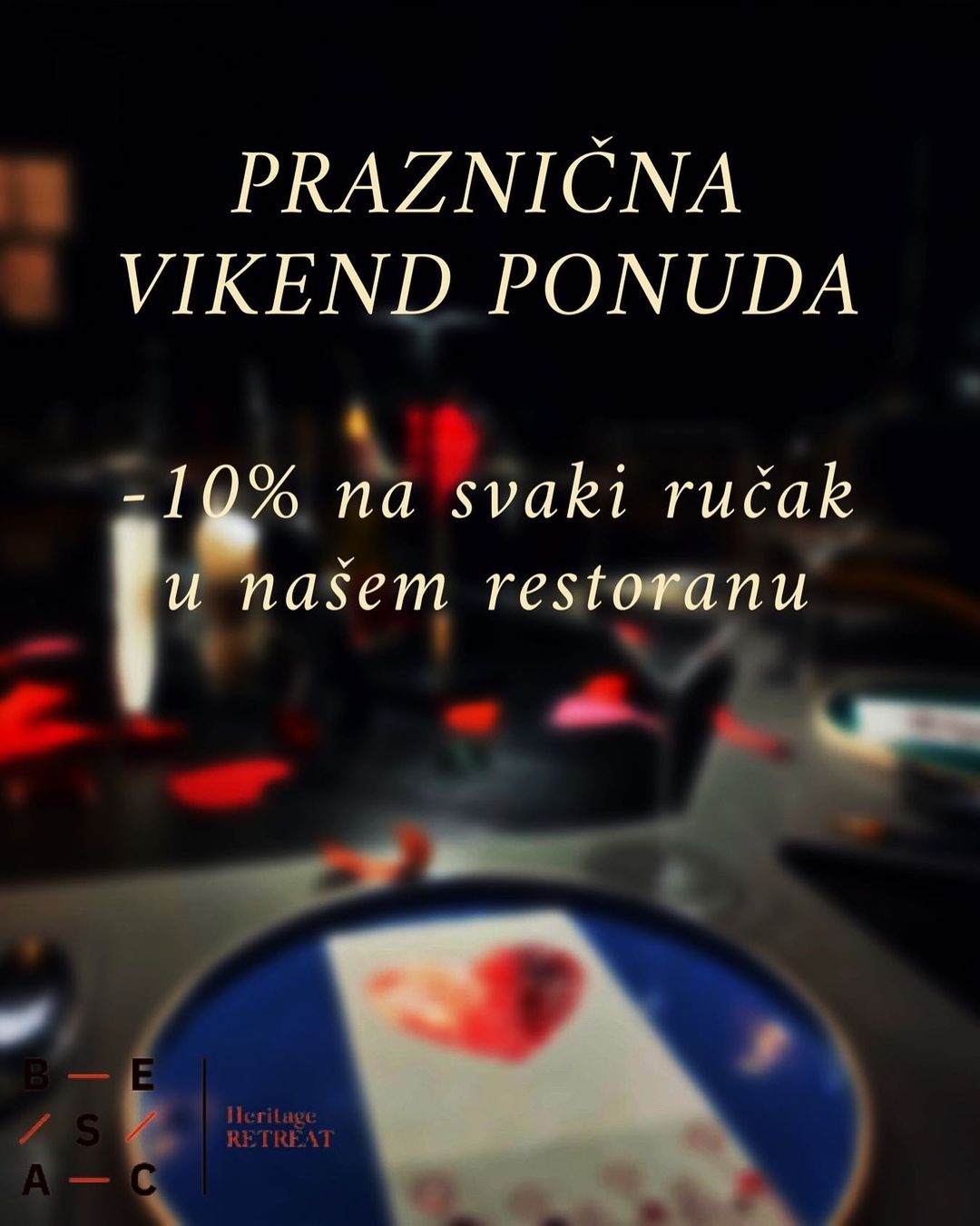 Vikend popust u restoranu BESAC - 10%