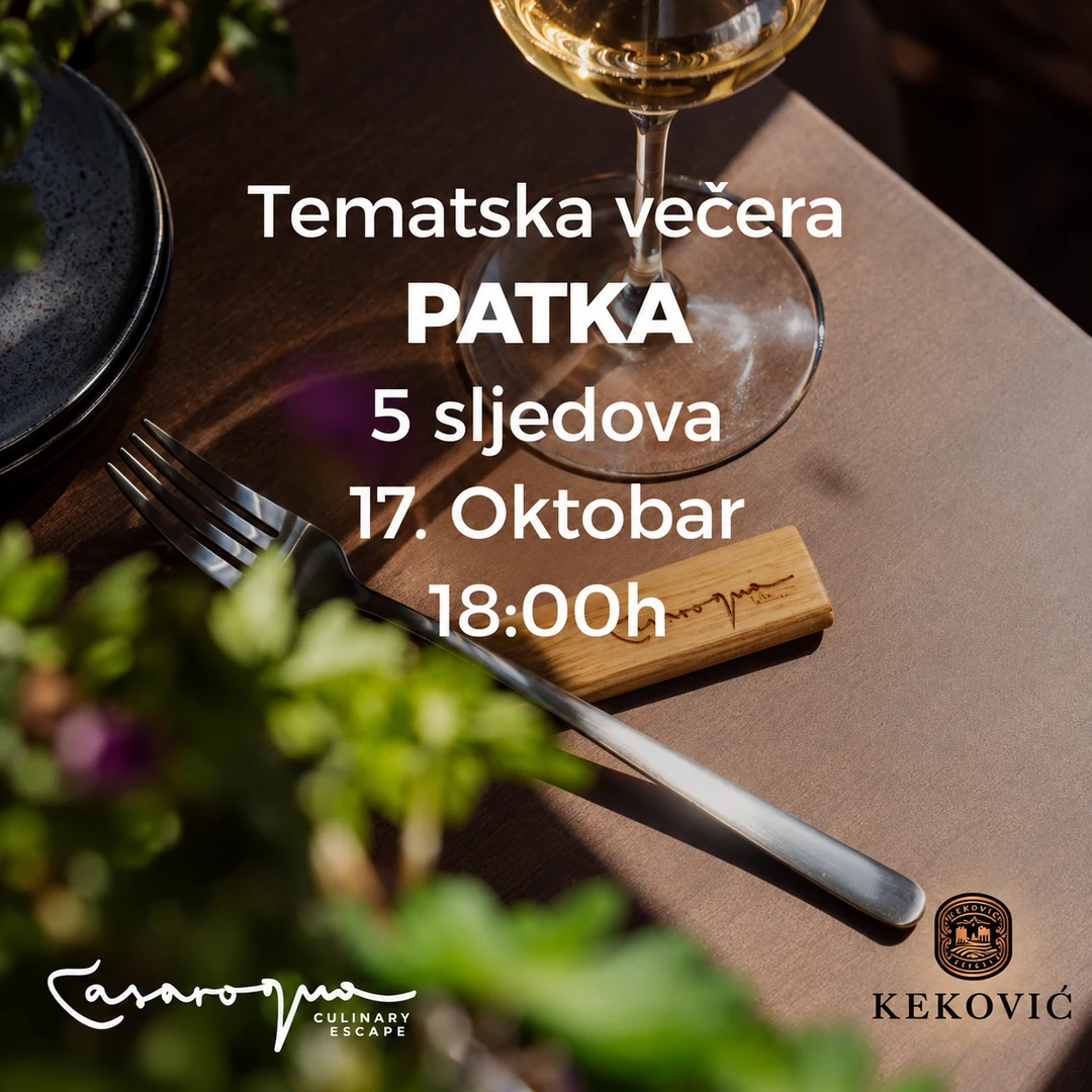 Casarogna – tematska večera: patka u pet sljedova