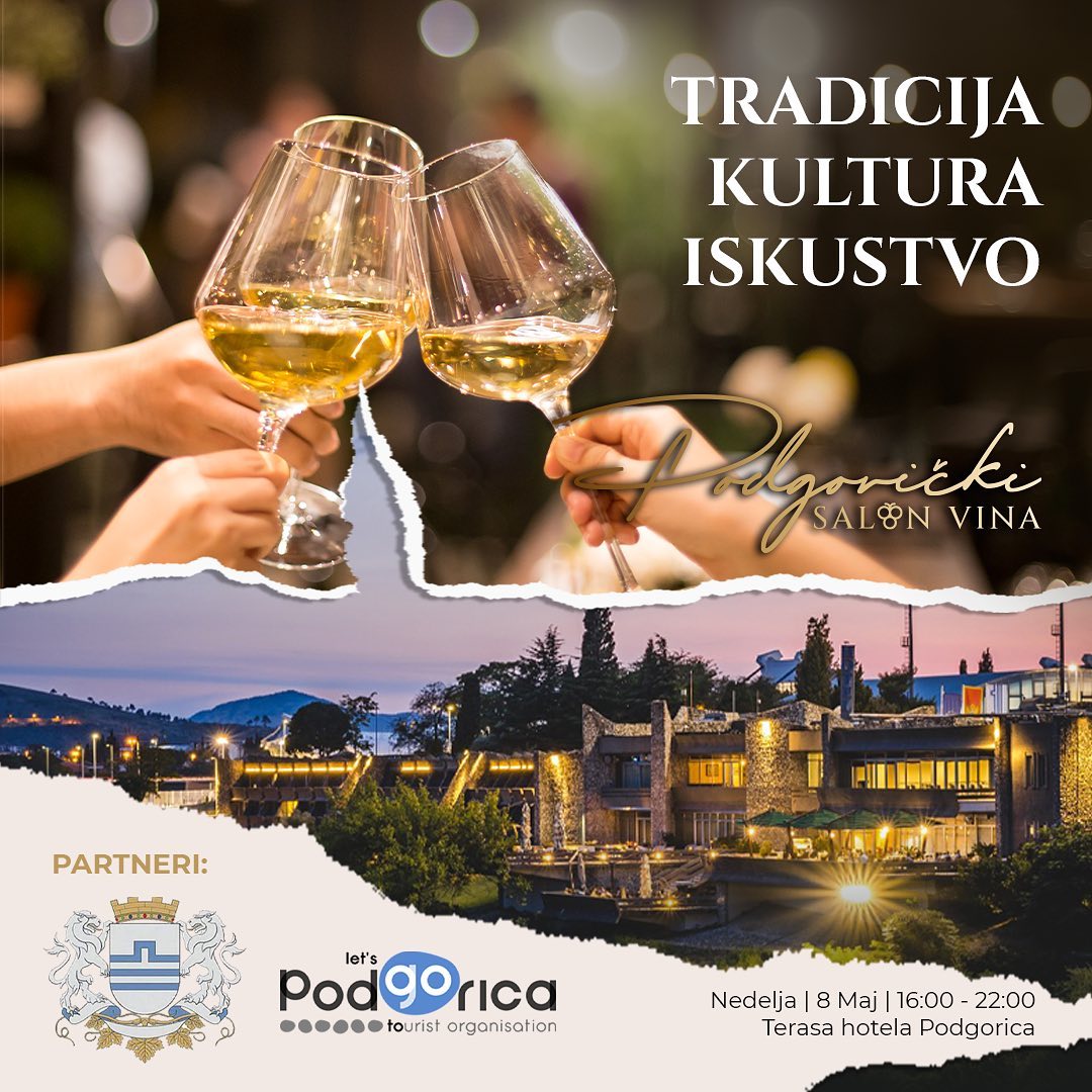 Podgorički salon vina na terasi Hotela Podgorica!